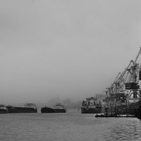 Портовый пейзаж в туманный день :: M Marikfoto