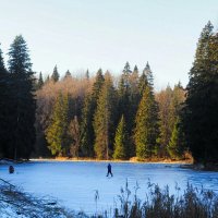 Рыбаки на тонком льду (из поездок по области). :: Милешкин Владимир Алексеевич 