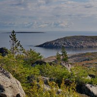 Видно пол-острова Голомяный- Белое море :: Валентина Папилова