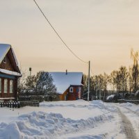 зимний деревенский день :: Елена Чудиновских