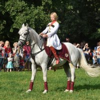 Кремлевская школа верховой езды в Воронцово. Юлия Калинина и ее конь Живописный. :: Наташа *****