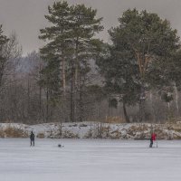 Рыбалка в снегопад :: Сергей Цветков