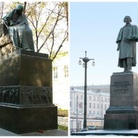 Два памятника Гоголю Н.В.на Пречистинском бульваре. :: владимир 