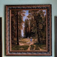 Гобелен с картины И.И.Шишкина. Дорожка в лесу. 1880г. :: Надежд@ Шавенкова