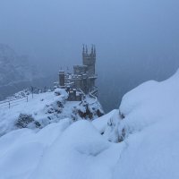 Ласточкино гнездо зимой :: Сергей Титов