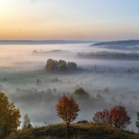 Туман в долине реки Сылва :: Алексей Сметкин
