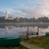 утро на берегу реки Сухона :: Андрей Нестеренко