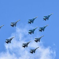 «Русские Витязи» на Су-30СМ. :: Татьяна Помогалова