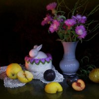 Цветочно-фруктовый натюрморт :: Нэля Лысенко