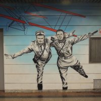 Граффити на стенах московского метро Чкаловская :: Александр Качалин