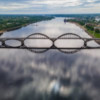 Волжский мост. Рыбинск. Золотое кольцо России. :: Павел © Смирнов
