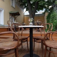 Вот и старые венские стулья, пригодились для интерьера летнего кафе. :: Люба 