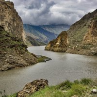 Река Андийское Койсу перед слиянием с Аварским Койсу. Дагестан. :: Дмитрий Сарманов