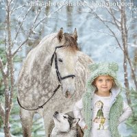 "Зима лошадка и собака" :: adika 