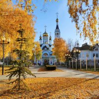 Янтарная осень в Чебоксарах :: Ната Волга