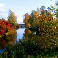 Осенняя река в городе :: Дмитрий Морозов 