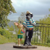 Волк и Заяц в парке Кировска :: Фотогруппа Весна