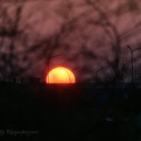 Закат в последний день октября. 31.10.2021 (Снято на Nikon d90 и объектив Nikon 55-300mm f4-5.6) :: Анатолий Клепешнёв