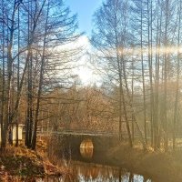 Осень у гранитного моста :: Сергей Кочнев