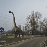 Поможем динозавру перейти дорогу... в тумане?  ) :: Тамара Бедай 