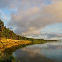 Обской берег на закате :: Галина Кан