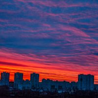 восход бордоворозовый :: Александр Леонов