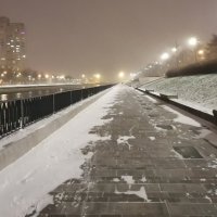 Снежная Смоленка Вечером в Санкт-Петербурге :: Митя Дмитрий Митя