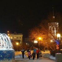 Ночные прогулки по новогоднему Томску :: Галина Кан