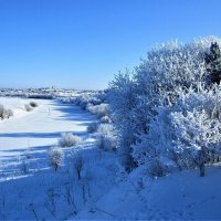 Зимний деревенский пейзаж. :: ЛЮДМИЛА 