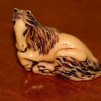 Нэцкэ — Лошадь. Японская миниатюрная скульптура (копия) :: Надежд@ Шавенкова