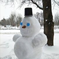 Голубоглазый снеговик :: Елен@Ёлочка К.Е.Т.