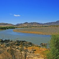 Оранжевая река. Граница Намибии и ЮАР. :: Зуев Геннадий 
