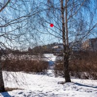 Про воздушный шарик и весну. :: Владимир Безбородов
