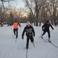 Финиш...лыжники. :: Андрей Хлопонин