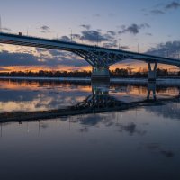 Мост.Закатный вечер. :: Виктор Евстратов