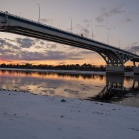 Мост.Весенним вечером. :: Виктор Евстратов