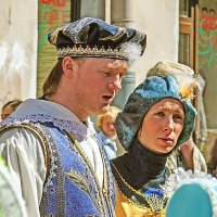 Защитник короля Артура, рыцарь печального образа,  Сэр Ланселот Озёрный, со своей дамой сердца. :: Стальбаум Юрий 