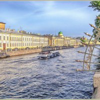 Вид на Фонтанку с Прачечного моста у Летнего сада. :: Любовь Зинченко 