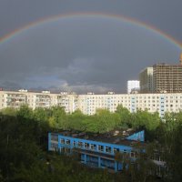 В небе радуга повисла. :: Ольга Довженко