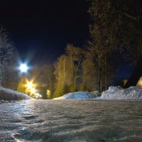 Светили в парке фонари :: Олег Денисов