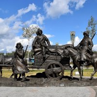 Скульптурная композиция “Союзники. Бойцы Монголии” в Парке “Патриот” :: Татьяна Помогалова