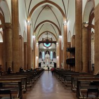Pavia Павия Италия Воскресная служба церковь Chiesa di Santa Maria del Carmine :: wea *