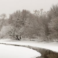 Берег после снегопада :: Андрей Снегерёв