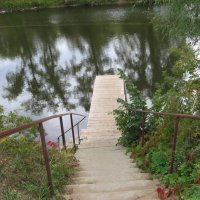 Речка "Чернушка" Лестница для купания :: Нина Колгатина 