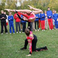 Показательное выступление юных гимнастов. :: Александр Дмитриев