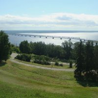 Вид сверху на Волгу и Императорский мост :: Raduzka (Надежда Веркина)