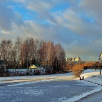 Зимняя картина-На Среднерогатском пруду... :: Sergey Gordoff