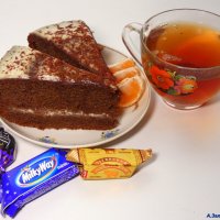 Новогоднее чаепитие с тортом с черёмухой :: Андрей Заломленков (настоящий) 