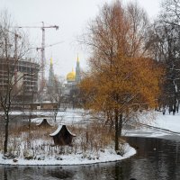 Москва. Екатерининский парк. Большой Екатерининский пруд, на дальнем плане мечеть. :: Наташа *****