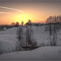 "Зимний закат на Нагорной"© :: Владимир Макаров